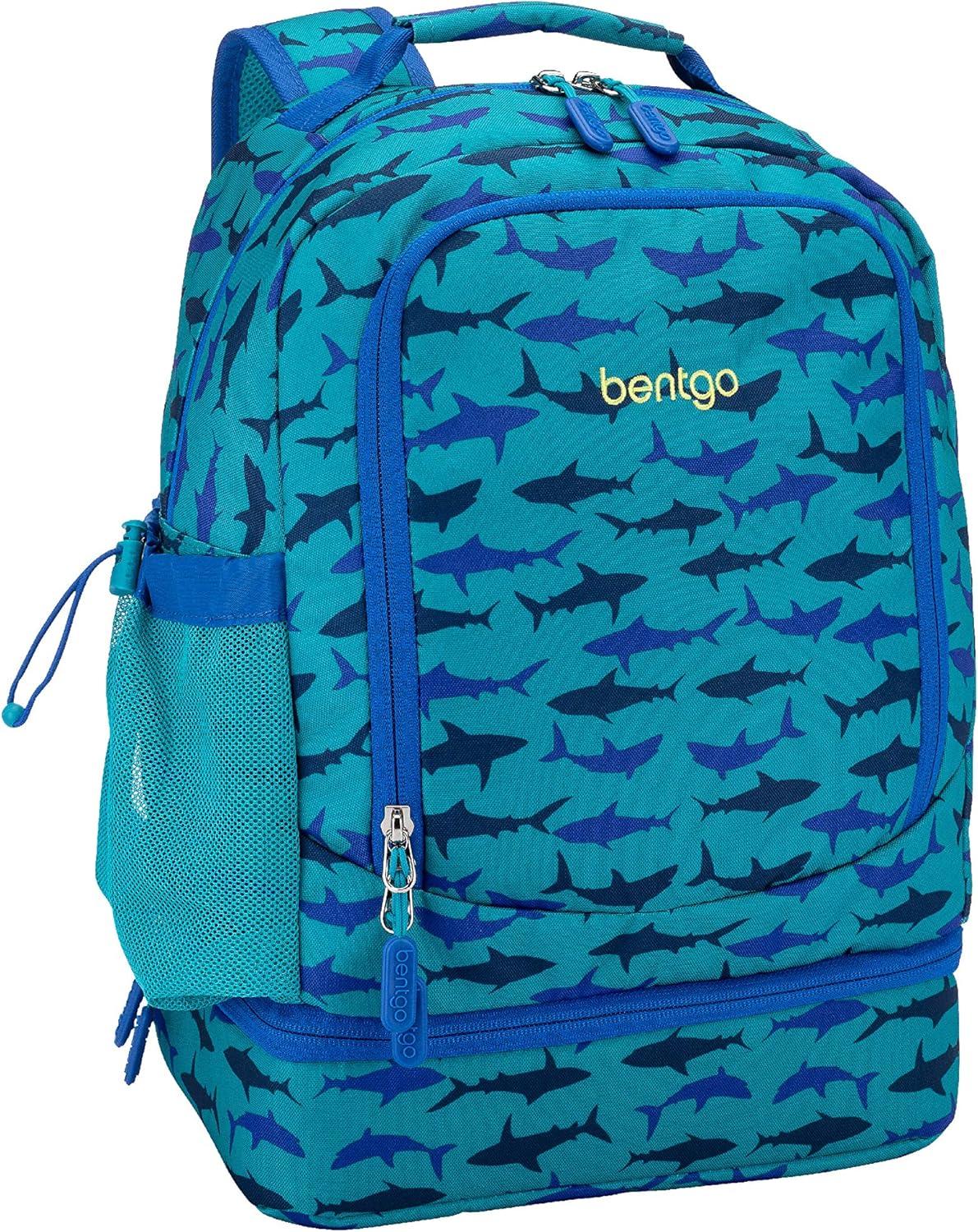 imageBentgo 2in1 Backpack amp Insulated Lunch Bag Set With Kids Prints Lunch Box Shark