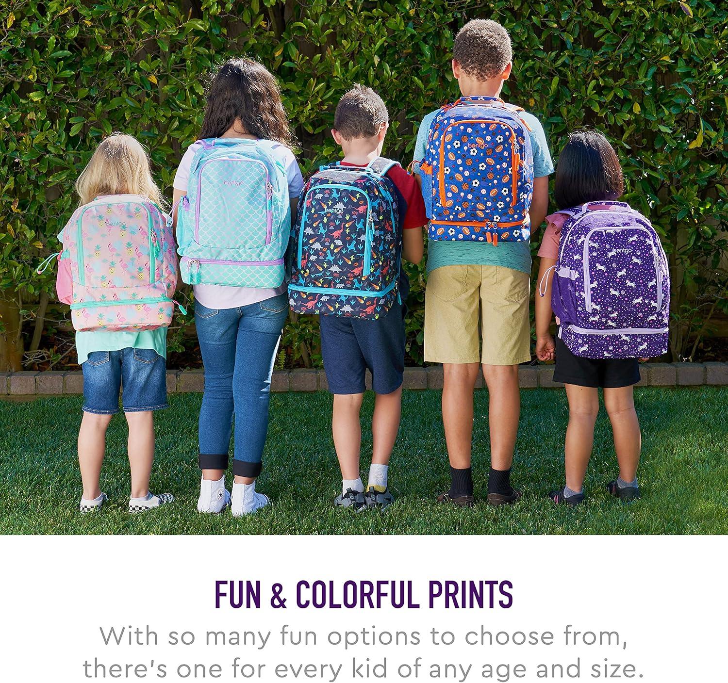 imageBentgo 2in1 Backpack amp Insulated Lunch Bag Set With Kids Prints Lunch Box Unicorn