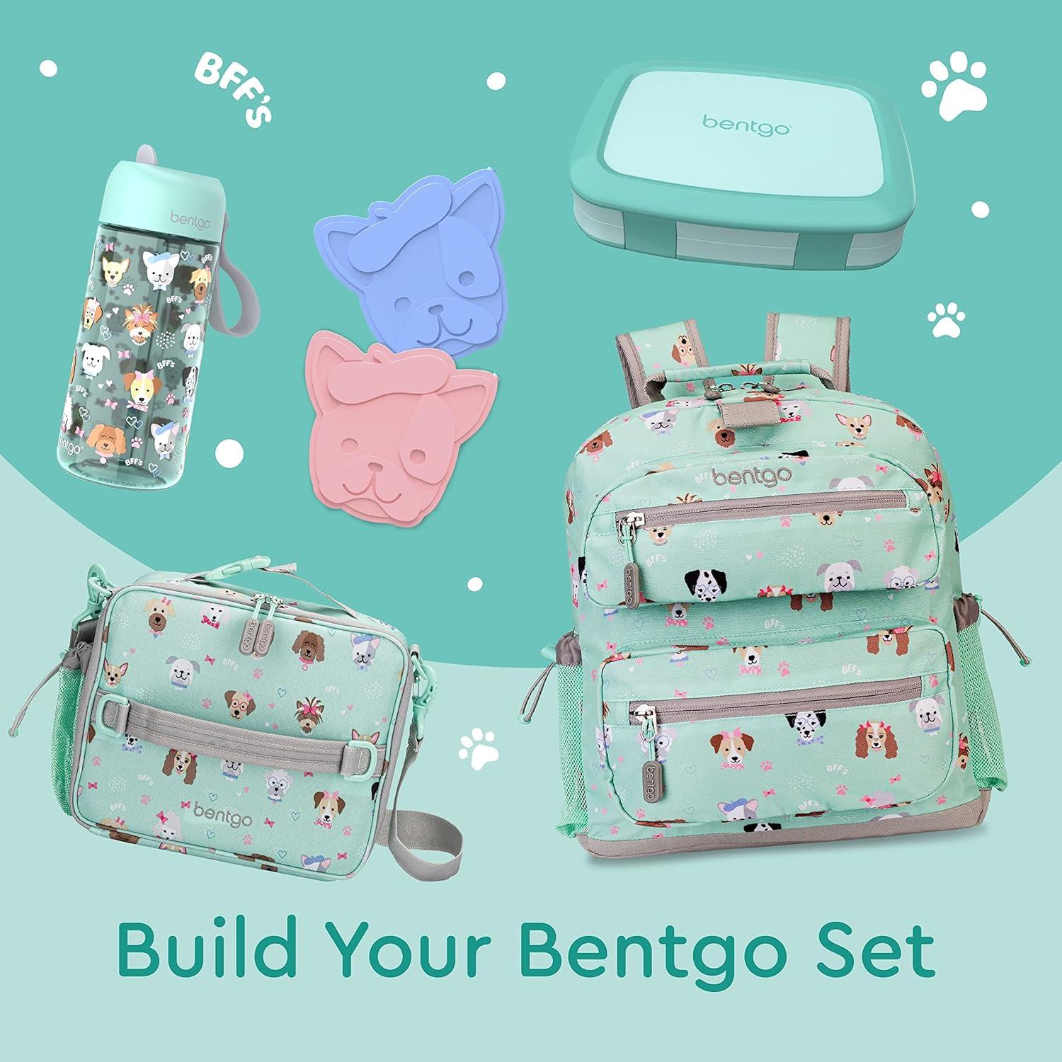 imageBentgo Buddies Glitter Reusable Ice Packs Slim Ice Packs for Lunch Boxes Lunch Bags and Coolers Multicolored 4Pack MermaidPuppy