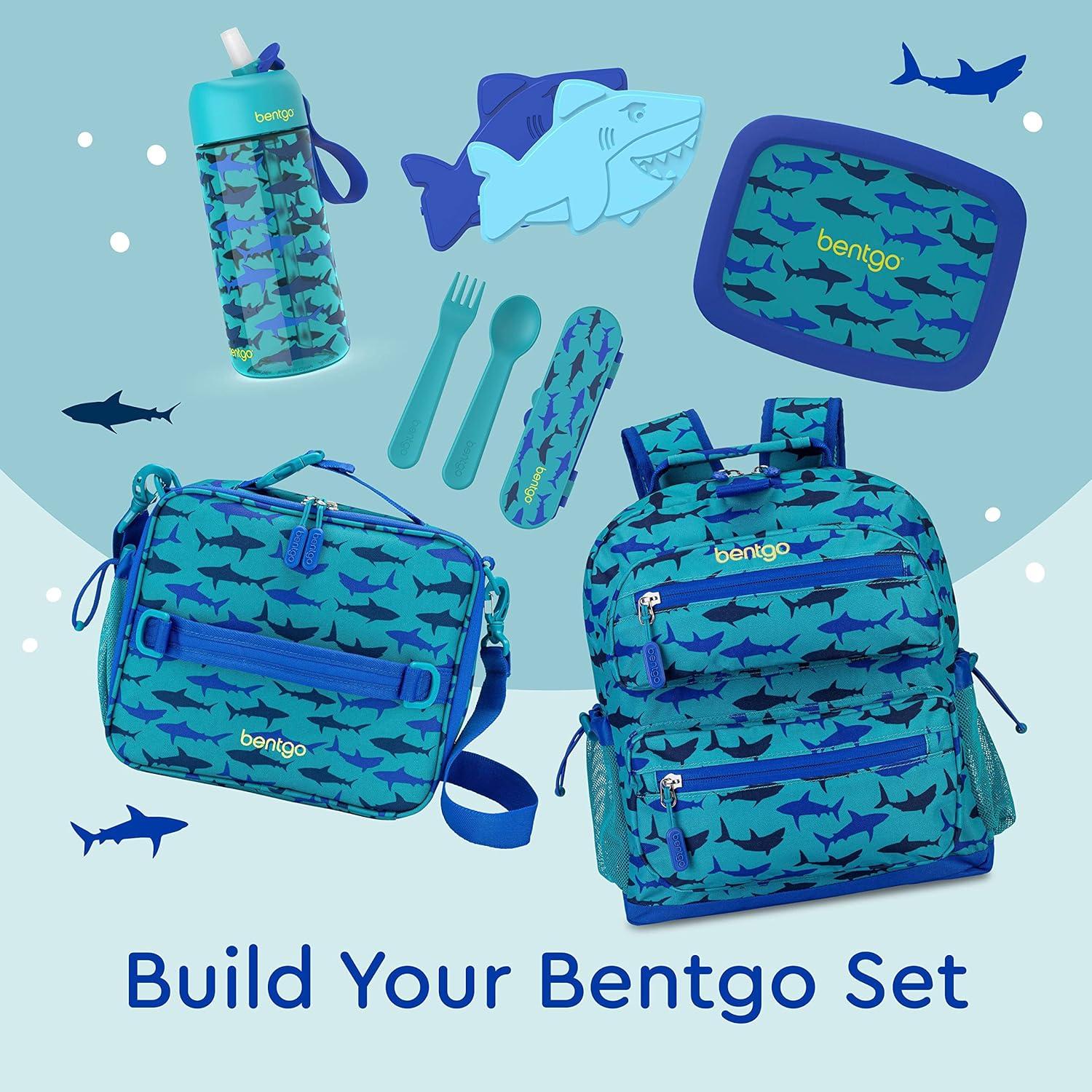 imageBentgo Buddies Glitter Reusable Ice Packs Slim Ice Packs for Lunch Boxes Lunch Bags and Coolers Multicolored 4Pack MermaidShark