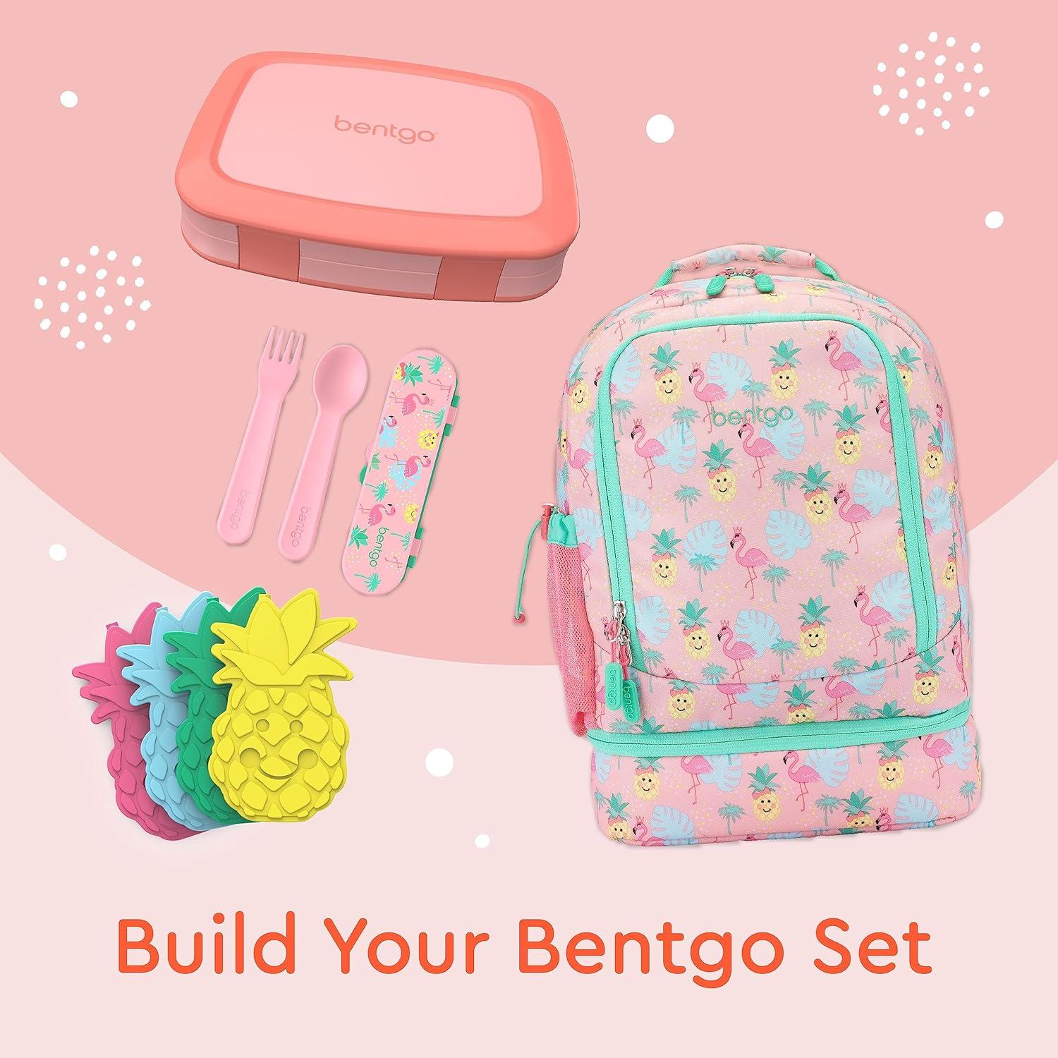 imageBentgo Buddies Glitter Reusable Ice Packs Slim Ice Packs for Lunch Boxes Lunch Bags and Coolers Multicolored 4Pack MermaidTropical
