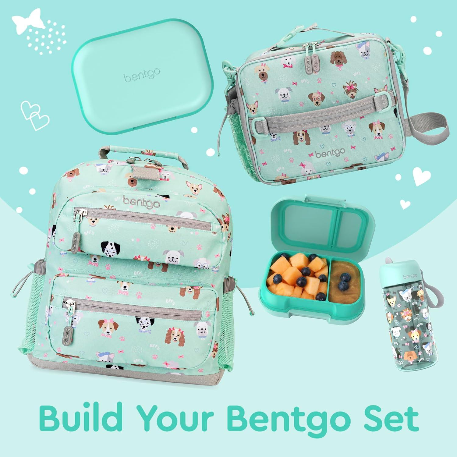 imageBentgo Chill Kids LeakProof Lunch Box 4Compartment Bento Box with BuiltIn Ice Pack 33 Cup Capacity PFAS amp BPAFree Microwave amp Dishwasher Safe Ideal Size for Ages 3 to 7 AquaAqua