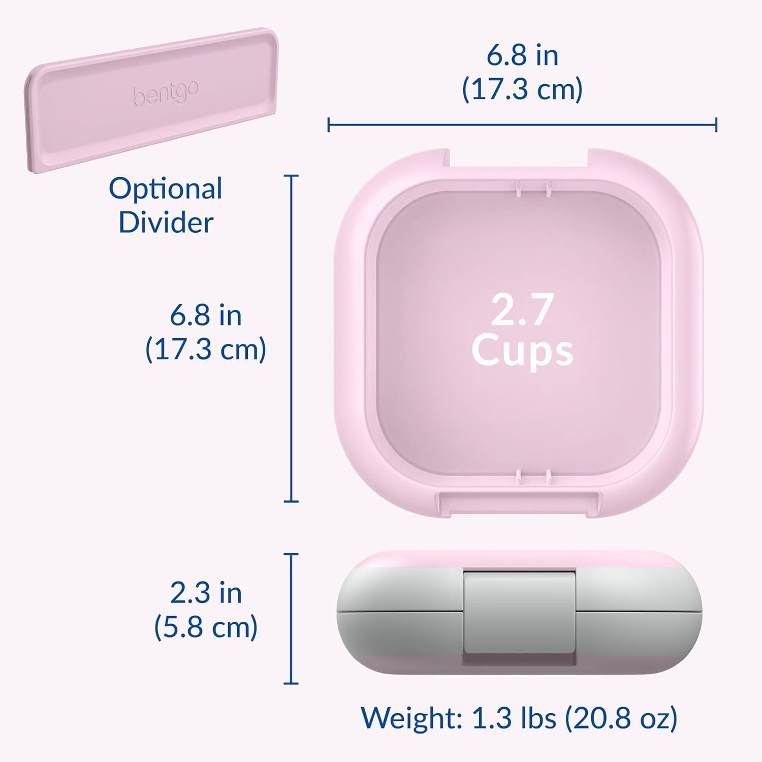 imageBentgo Chill Mini LeakProof Lunch Box BuiltIn Ice Pack Keeps Food Cold 27Cup Capacity for Snacks or a Sandwich 3 or 4 Compartments PFAS amp BPAFree Ideal for Adults amp Kids 3 Lilac MistLilac Mist