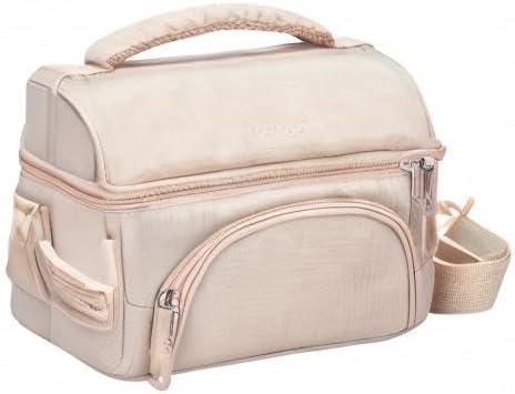 imageBentgo Deluxe Lunch Bag Durable and Insulated Lunch Tote with Zippered Outer Pocket Internal Mesh Pocket Padded amp Adjustable Straps amp 2Way Zippers Fits Most Lunch Boxes Khaki GreenSand