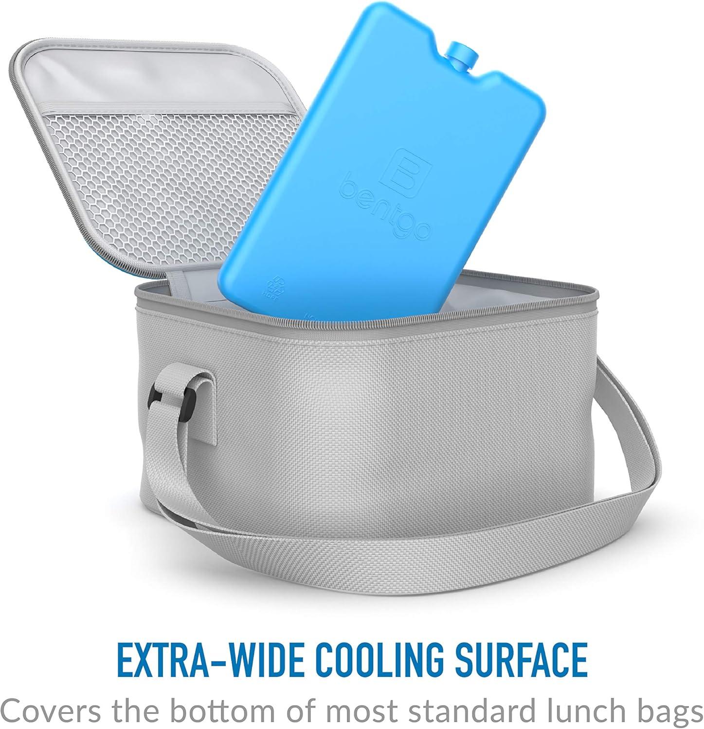 imageBentgo Ice Lunch Chillers UltraThin Ice Packs Perfect for Everyday Use in Lunch Bags Lunch Boxes and Coolers 4 Pack BlueBlue