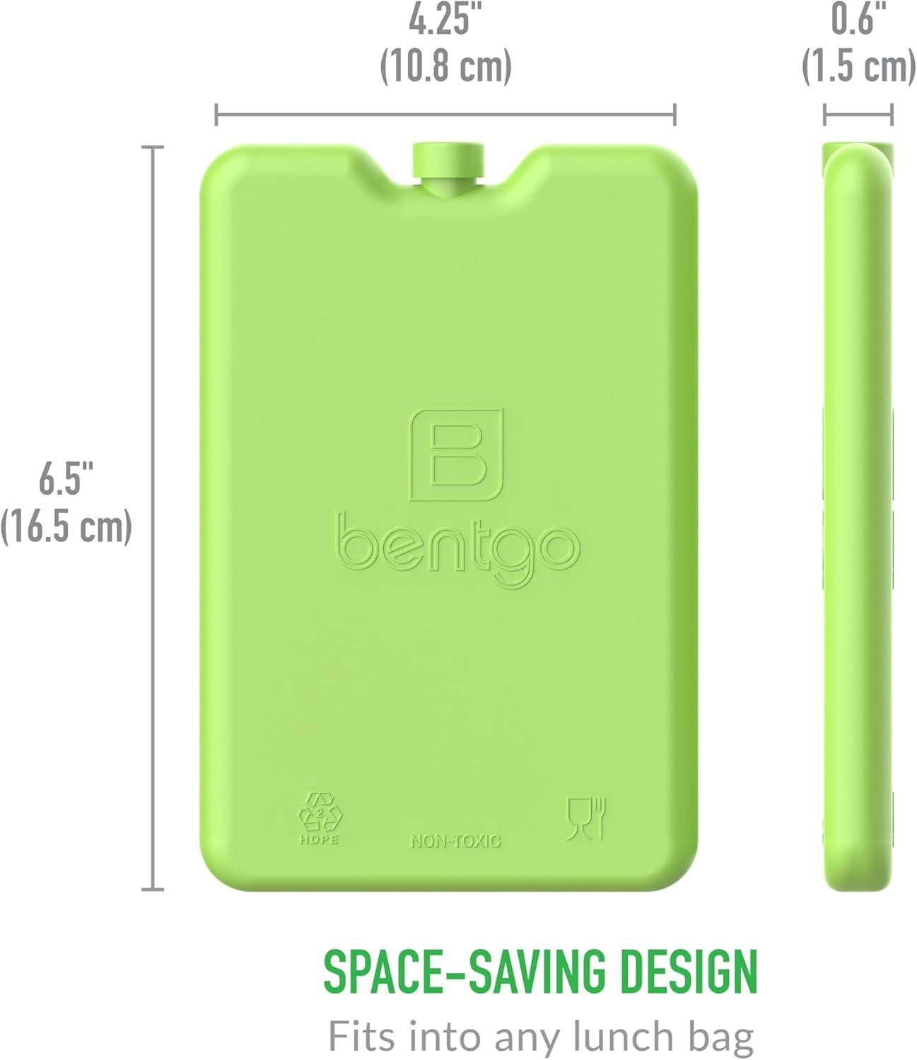 imageBentgo Ice Lunch Chillers UltraThin Ice Packs Perfect for Everyday Use in Lunch Bags Lunch Boxes and Coolers 4 Pack BlueGreen