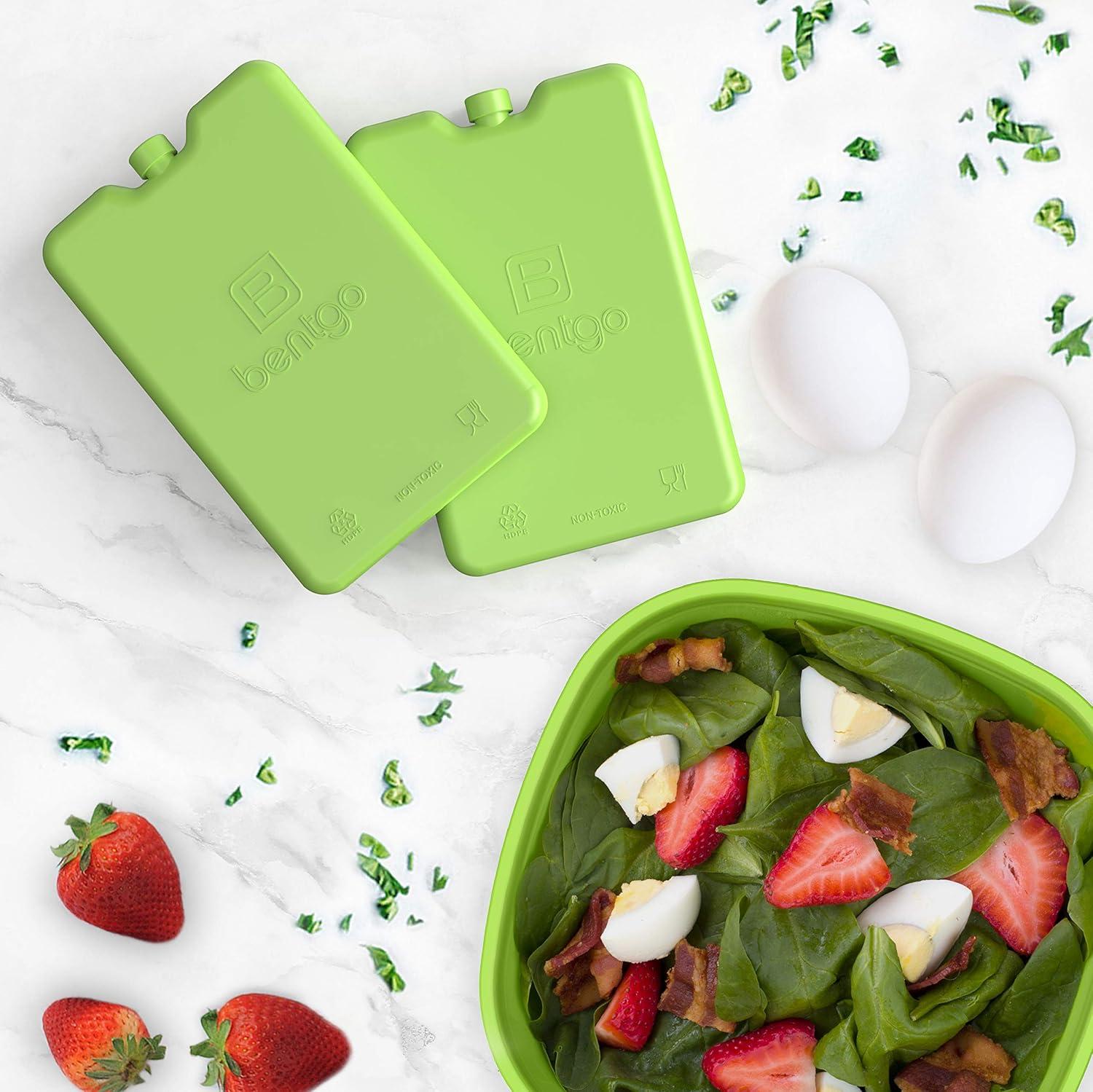 imageBentgo Ice Lunch Chillers UltraThin Ice Packs Perfect for Everyday Use in Lunch Bags Lunch Boxes and Coolers 4 Pack BlueGreen