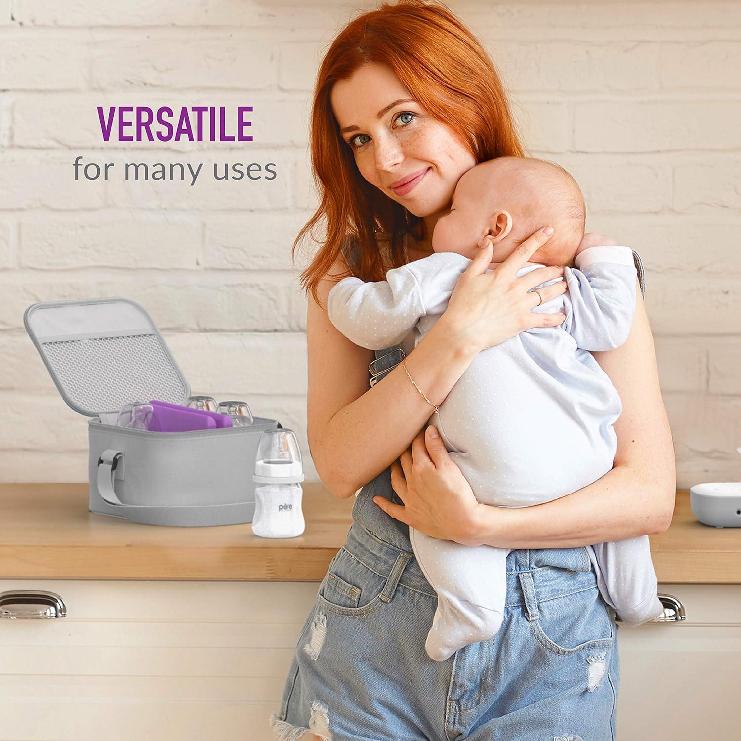 imageBentgo Ice Lunch Chillers UltraThin Ice Packs Perfect for Everyday Use in Lunch Bags Lunch Boxes and Coolers 4 Pack BluePurple