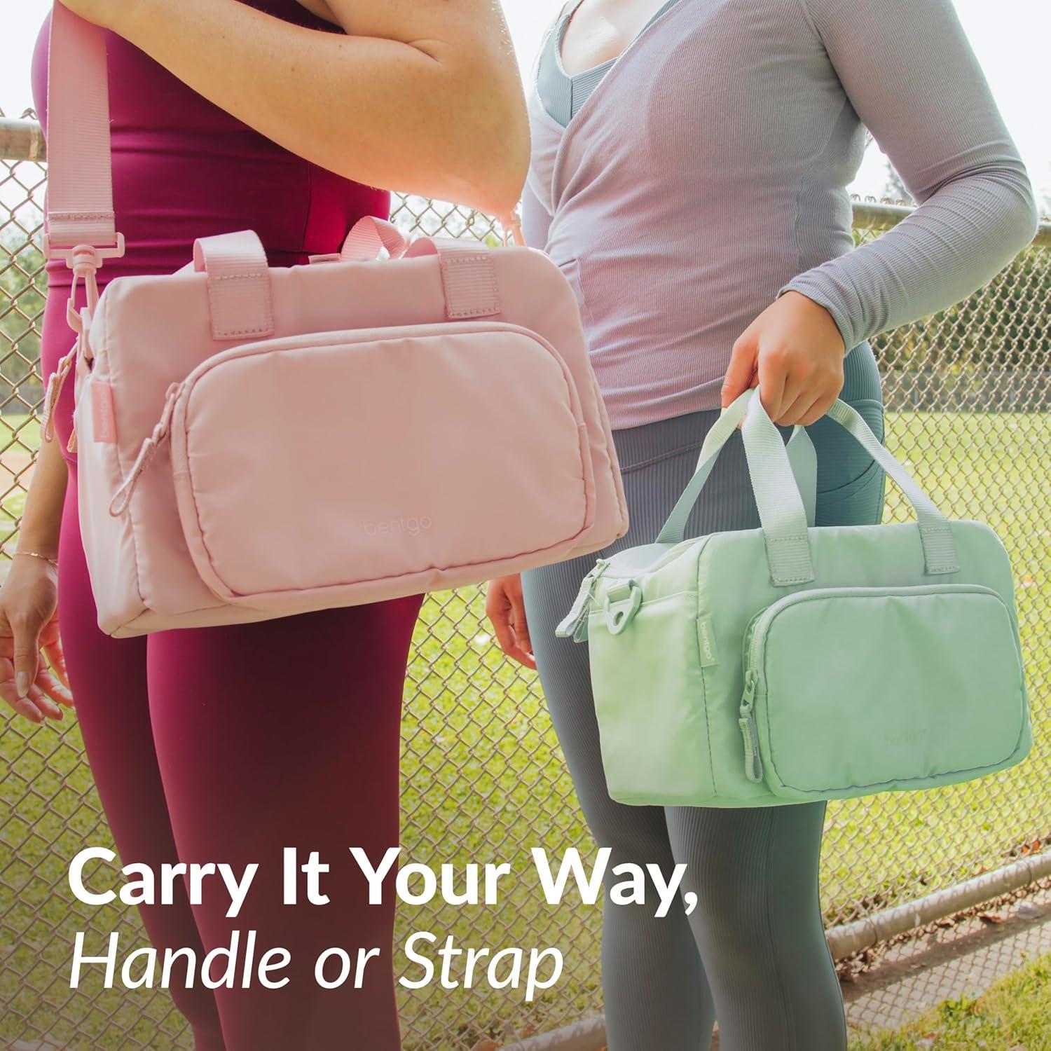 imageBentgo Insulated Lunch Bag ExtraLarge Capacity Adult Lunch Bag with Shoulder Strap and External Storage Compartment Durable Lightweight Ideal for Work School amp Meals On the Go LavenderSoft Blush
