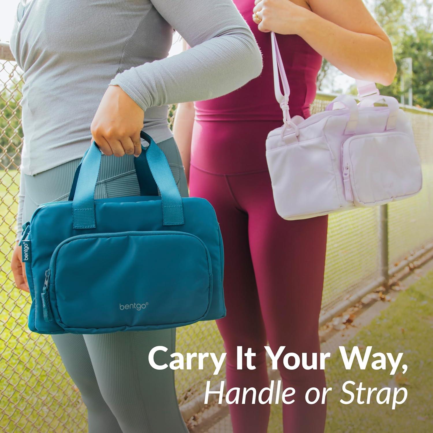 imageBentgo Insulated Lunch Bag ExtraLarge Capacity Adult Lunch Bag with Shoulder Strap and External Storage Compartment Durable Lightweight Ideal for Work School amp Meals On the Go LavenderLavender