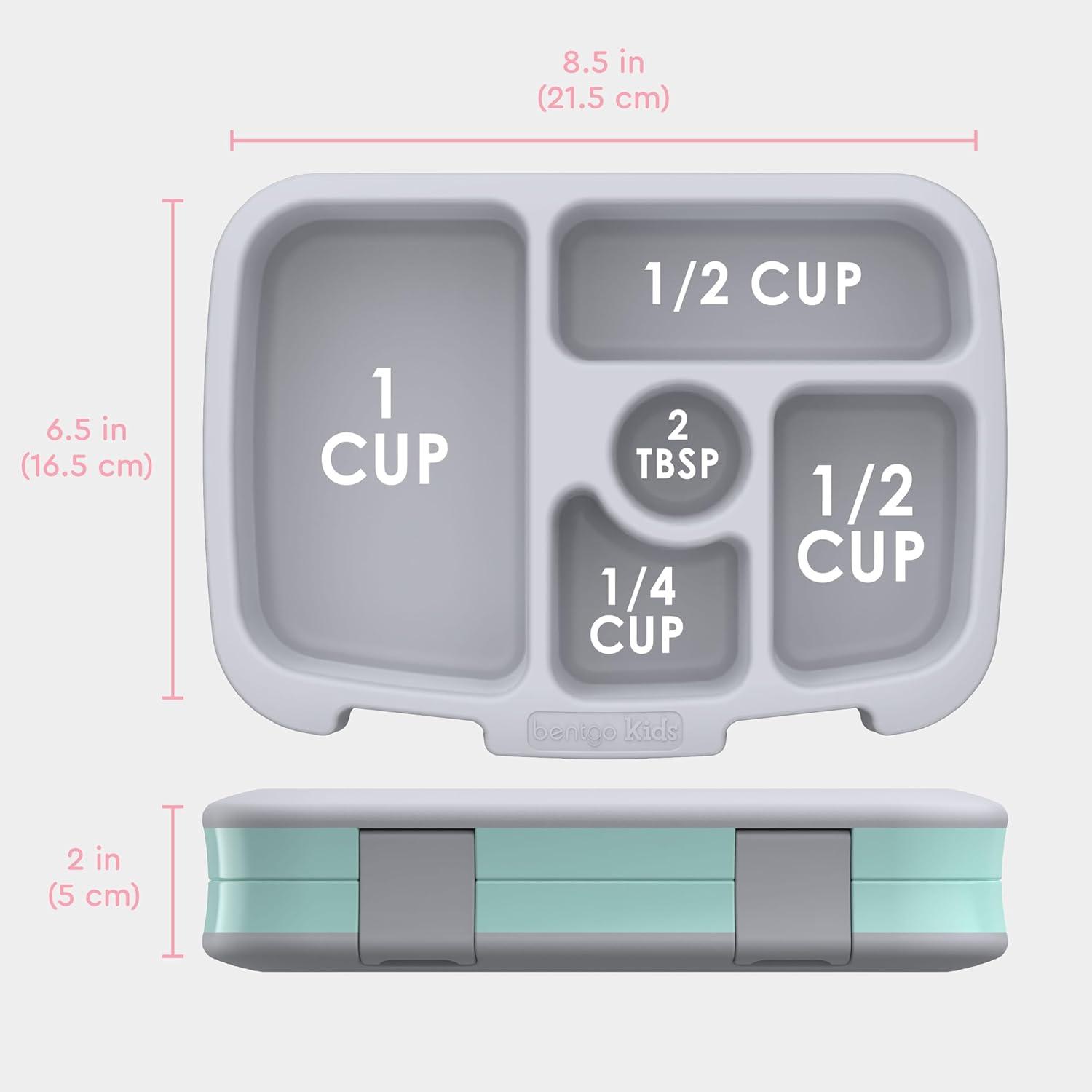 imageBentgo Kids 5Compartment LeakProof BentoStyle Lunch Box Whimsy amp Wonder Collection Ideal for Ages 37 DropProof amp Durable Dishwasher Safe amp PFAS amp BPAFree Materials Geo SpecklePuppy Love