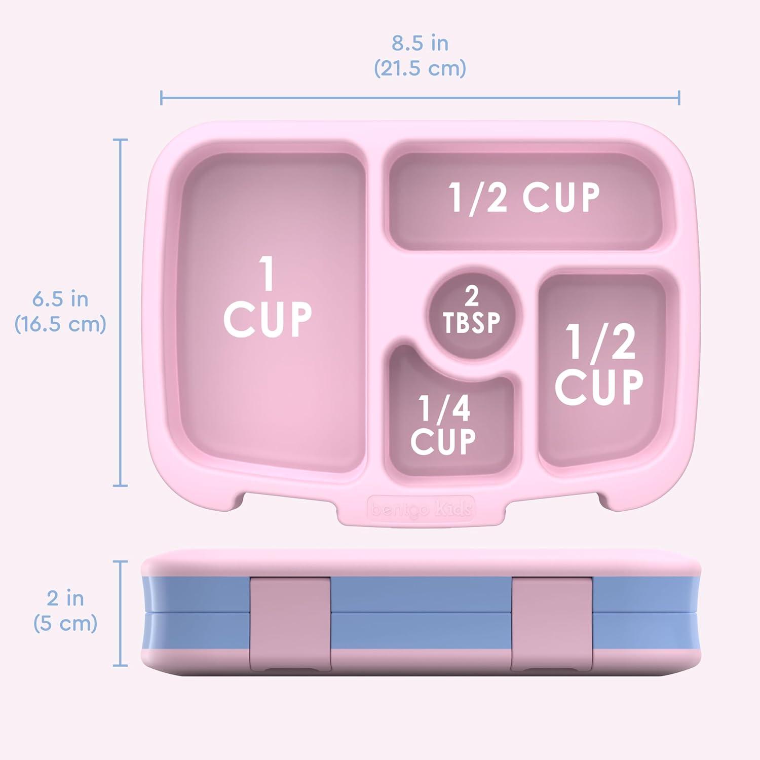 imageBentgo Kids 5Compartment LeakProof BentoStyle Lunch Box Whimsy amp Wonder Collection Ideal for Ages 37 DropProof amp Durable Dishwasher Safe amp PFAS amp BPAFree Materials Geo SpeckleLavender Galaxy