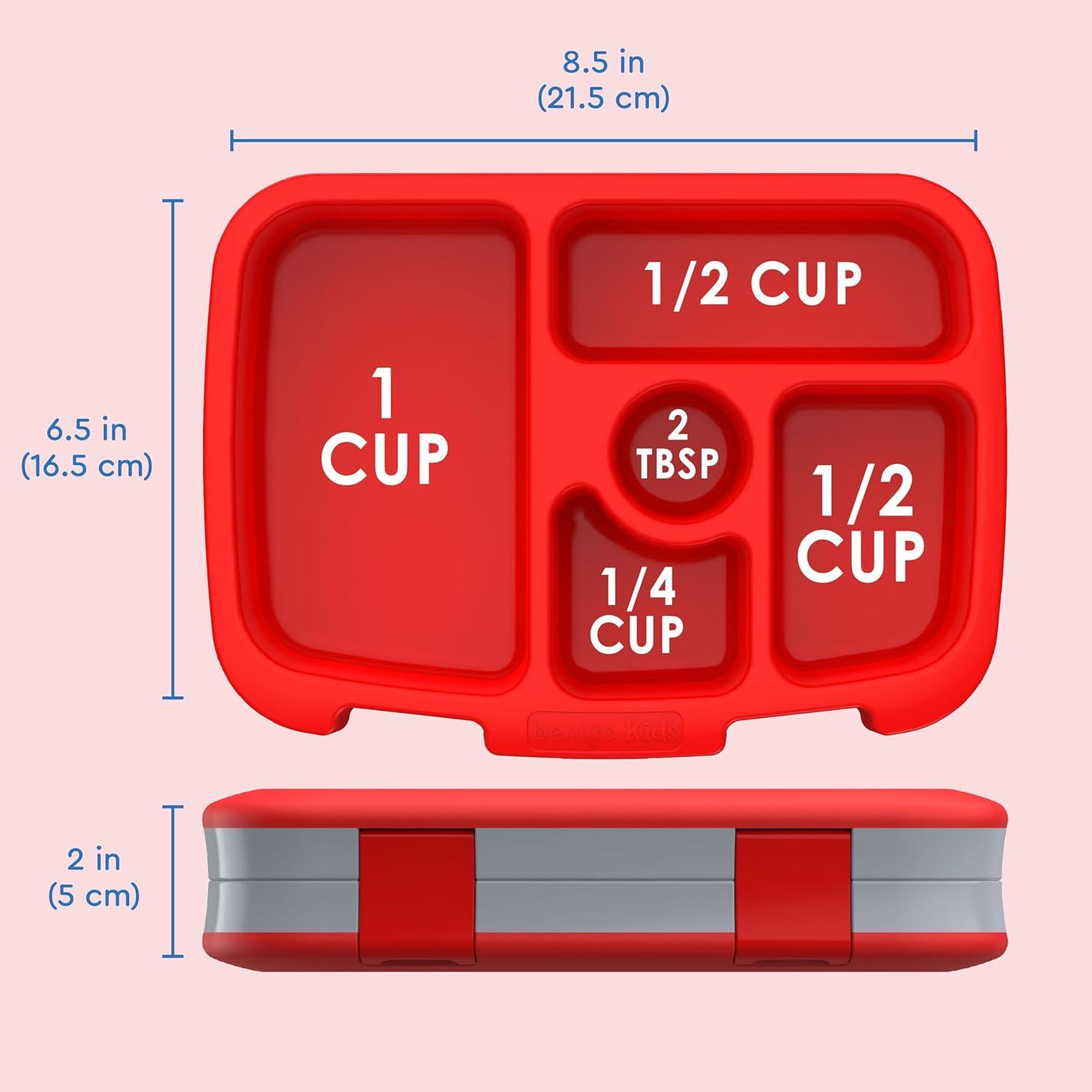 imageBentgo Kids 5Compartment LeakProof BentoStyle Lunch Box Whimsy amp Wonder Collection Ideal for Ages 37 DropProof amp Durable Dishwasher Safe amp PFAS amp BPAFree Materials Geo SpeckleTrucks