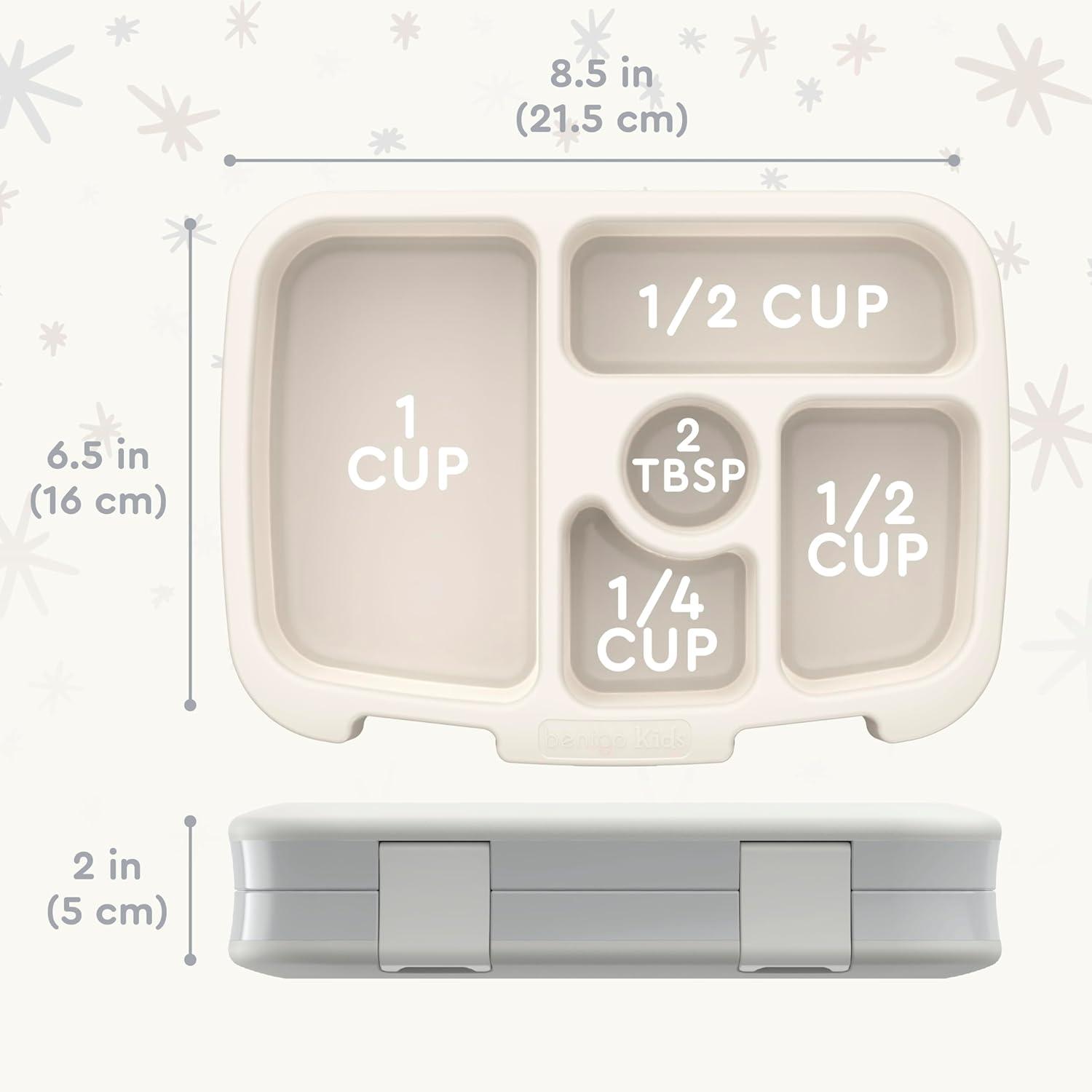 imageBentgo Kids 5Compartment LeakProof BentoStyle Lunch Box Whimsy amp Wonder Collection Ideal for Ages 37 DropProof amp Durable Dishwasher Safe amp PFAS amp BPAFree Materials Geo SpeckleStarry Sprinkle