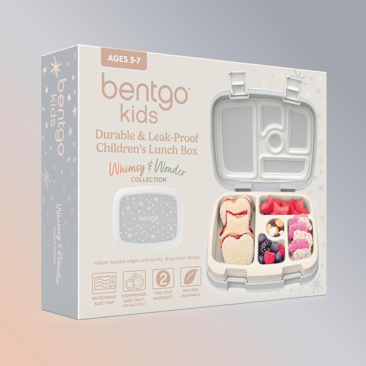 imageBentgo Kids 5Compartment LeakProof BentoStyle Lunch Box Whimsy amp Wonder Collection Ideal for Ages 37 DropProof amp Durable Dishwasher Safe amp PFAS amp BPAFree Materials Geo SpeckleStarry Sprinkle