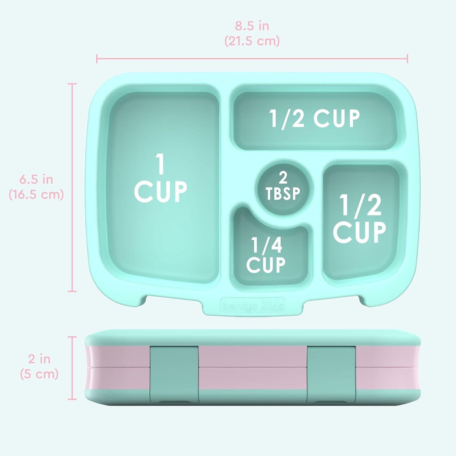 imageBentgo Kids 5Compartment LeakProof BentoStyle Lunch Box Whimsy amp Wonder Collection Ideal for Ages 37 DropProof amp Durable Dishwasher Safe amp PFAS amp BPAFree Materials Geo SpeckleLeopard