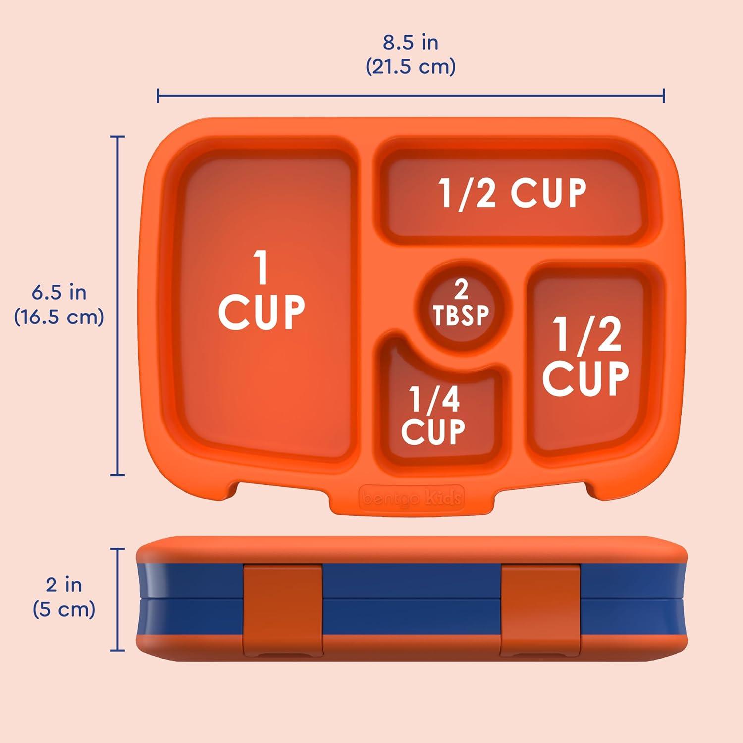 imageBentgo Kids 5Compartment LeakProof BentoStyle Lunch Box Whimsy amp Wonder Collection Ideal for Ages 37 DropProof amp Durable Dishwasher Safe amp PFAS amp BPAFree Materials Geo SpeckleSports
