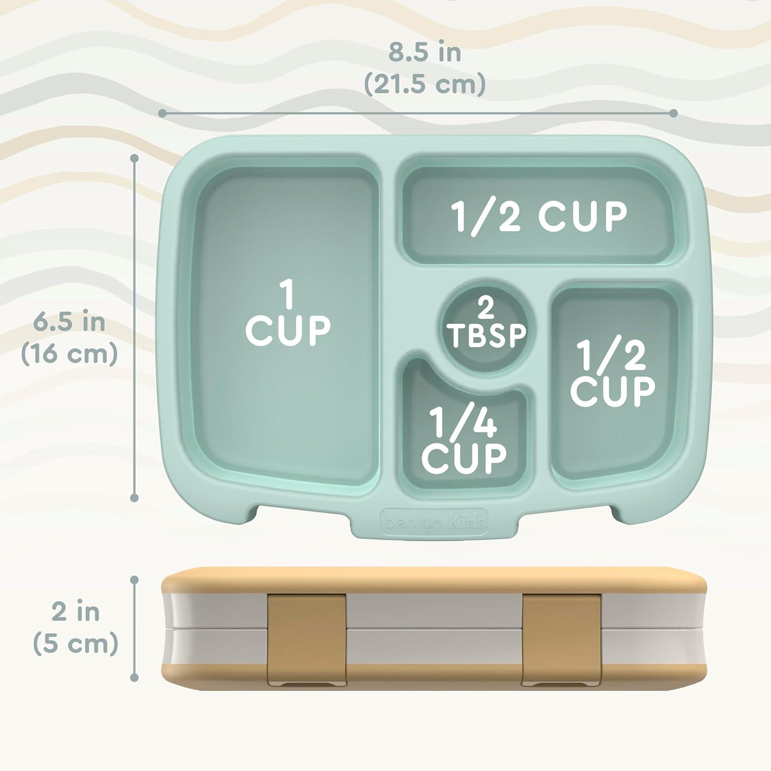 imageBentgo Kids 5Compartment LeakProof BentoStyle Lunch Box Whimsy amp Wonder Collection Ideal for Ages 37 DropProof amp Durable Dishwasher Safe amp PFAS amp BPAFree Materials Geo SpeckleWavy