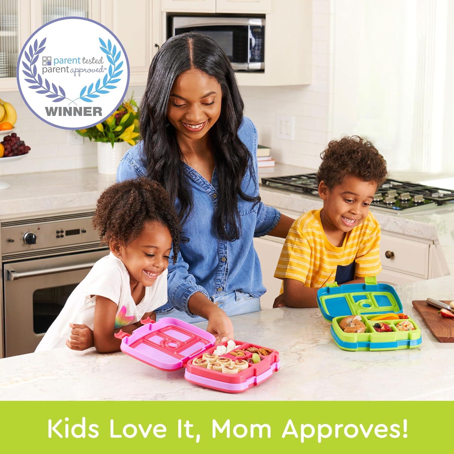 imageBentgo Kids 5Compartment LeakProof BentoStyle Lunch Box Whimsy amp Wonder Collection Ideal for Ages 37 DropProof amp Durable Dishwasher Safe amp PFAS amp BPAFree Materials Geo SpeckleSubmarine