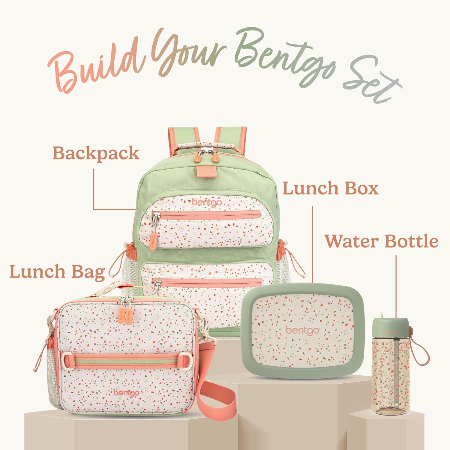 imageBentgo Kids 5Compartment LeakProof BentoStyle Lunch Box Whimsy amp Wonder Collection Ideal for Ages 37 DropProof amp Durable Dishwasher Safe amp PFAS amp BPAFree Materials Geo SpeckleGeo Speckle