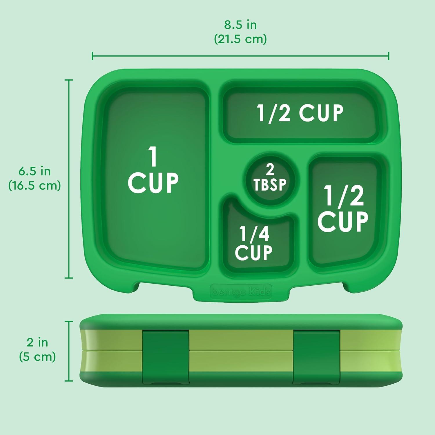 imageBentgo Kids 5Compartment LeakProof BentoStyle Lunch Box Whimsy amp Wonder Collection Ideal for Ages 37 DropProof amp Durable Dishwasher Safe amp PFAS amp BPAFree Materials Geo SpeckleSafari