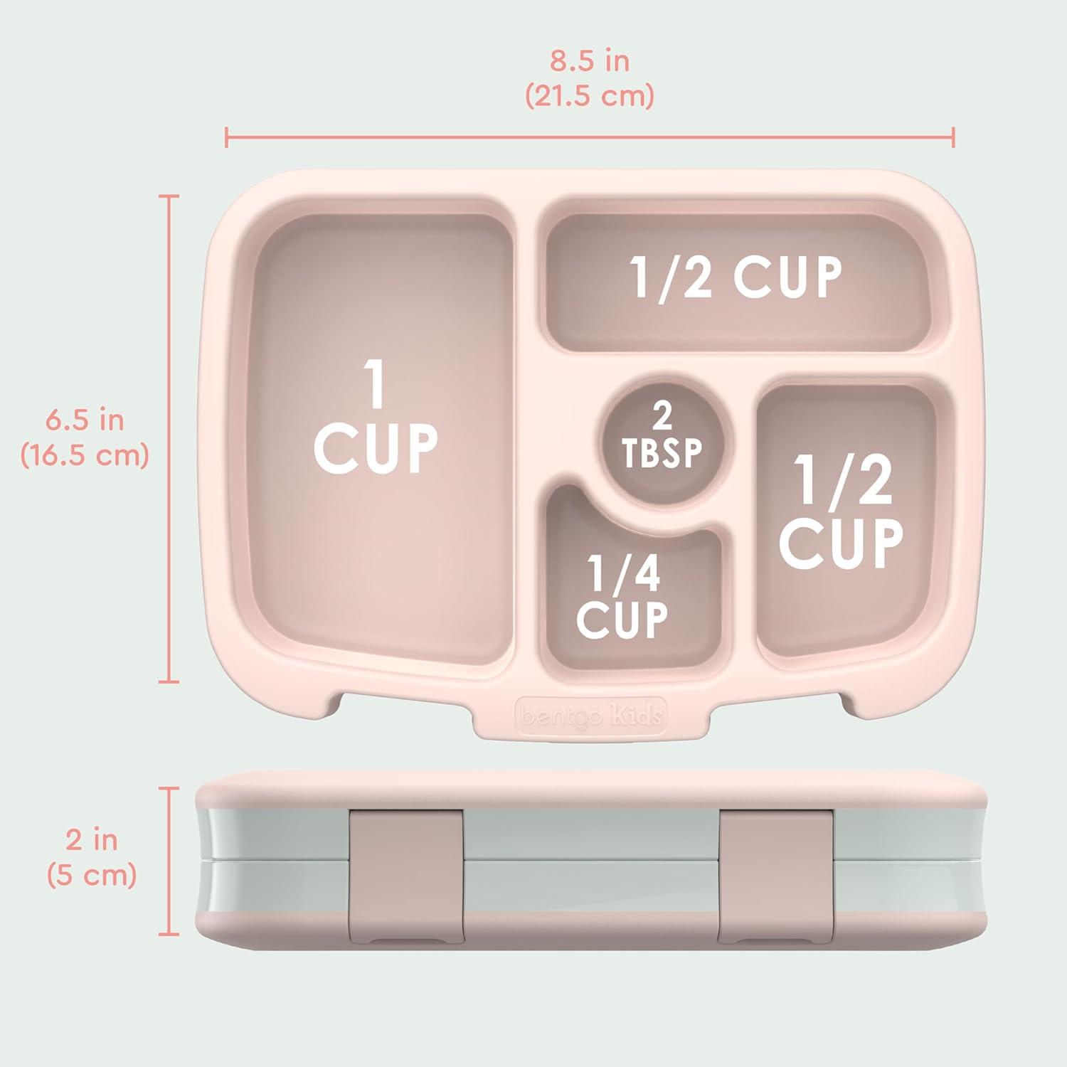 imageBentgo Kids 5Compartment LeakProof BentoStyle Lunch Box Whimsy amp Wonder Collection Ideal for Ages 37 DropProof amp Durable Dishwasher Safe amp PFAS amp BPAFree Materials Geo SpeckleNature Adventure