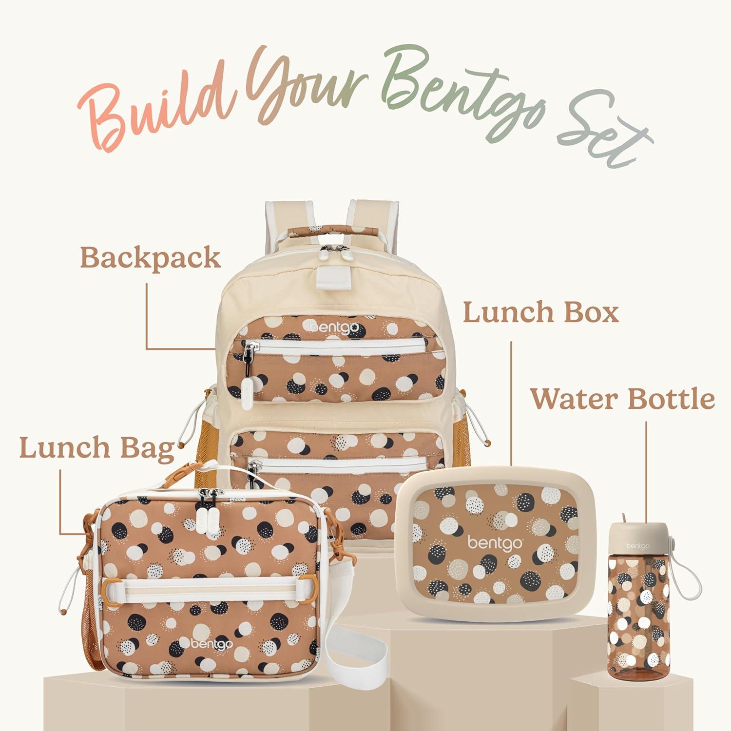 imageBentgo Kids 5Compartment LeakProof BentoStyle Lunch Box Whimsy amp Wonder Collection Ideal for Ages 37 DropProof amp Durable Dishwasher Safe amp PFAS amp BPAFree Materials Geo SpeckleSpots Dots