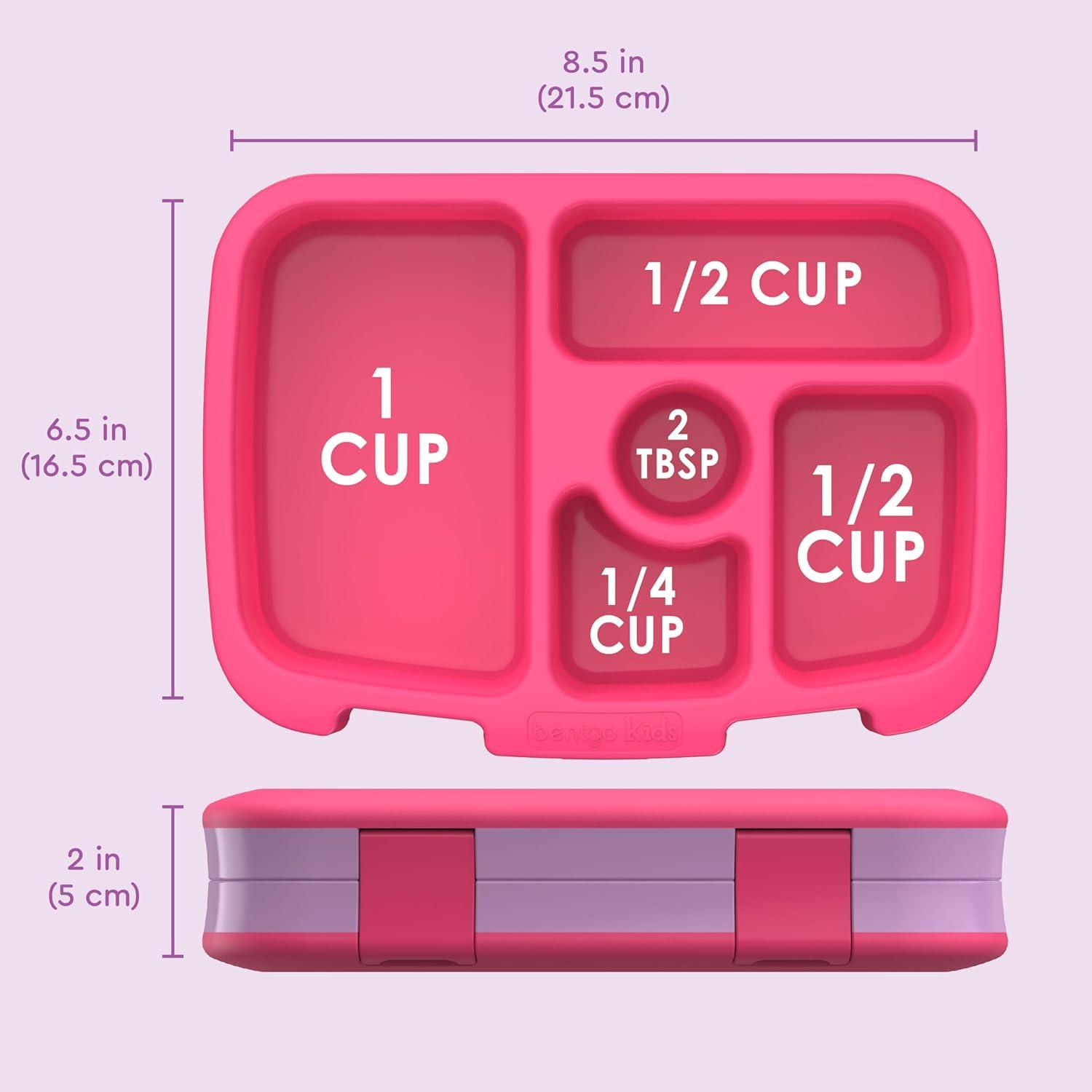 imageBentgo Kids 5Compartment LeakProof BentoStyle Lunch Box Whimsy amp Wonder Collection Ideal for Ages 37 DropProof amp Durable Dishwasher Safe amp PFAS amp BPAFree Materials Geo SpeckleFairies