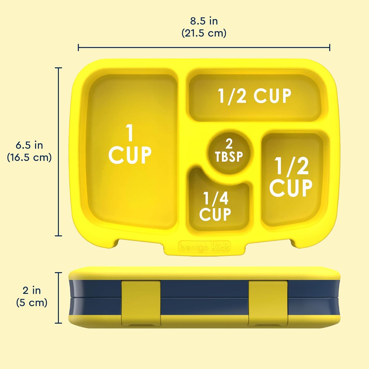 imageBentgo Kids 5Compartment LeakProof BentoStyle Lunch Box Whimsy amp Wonder Collection Ideal for Ages 37 DropProof amp Durable Dishwasher Safe amp PFAS amp BPAFree Materials Geo SpeckleSpace