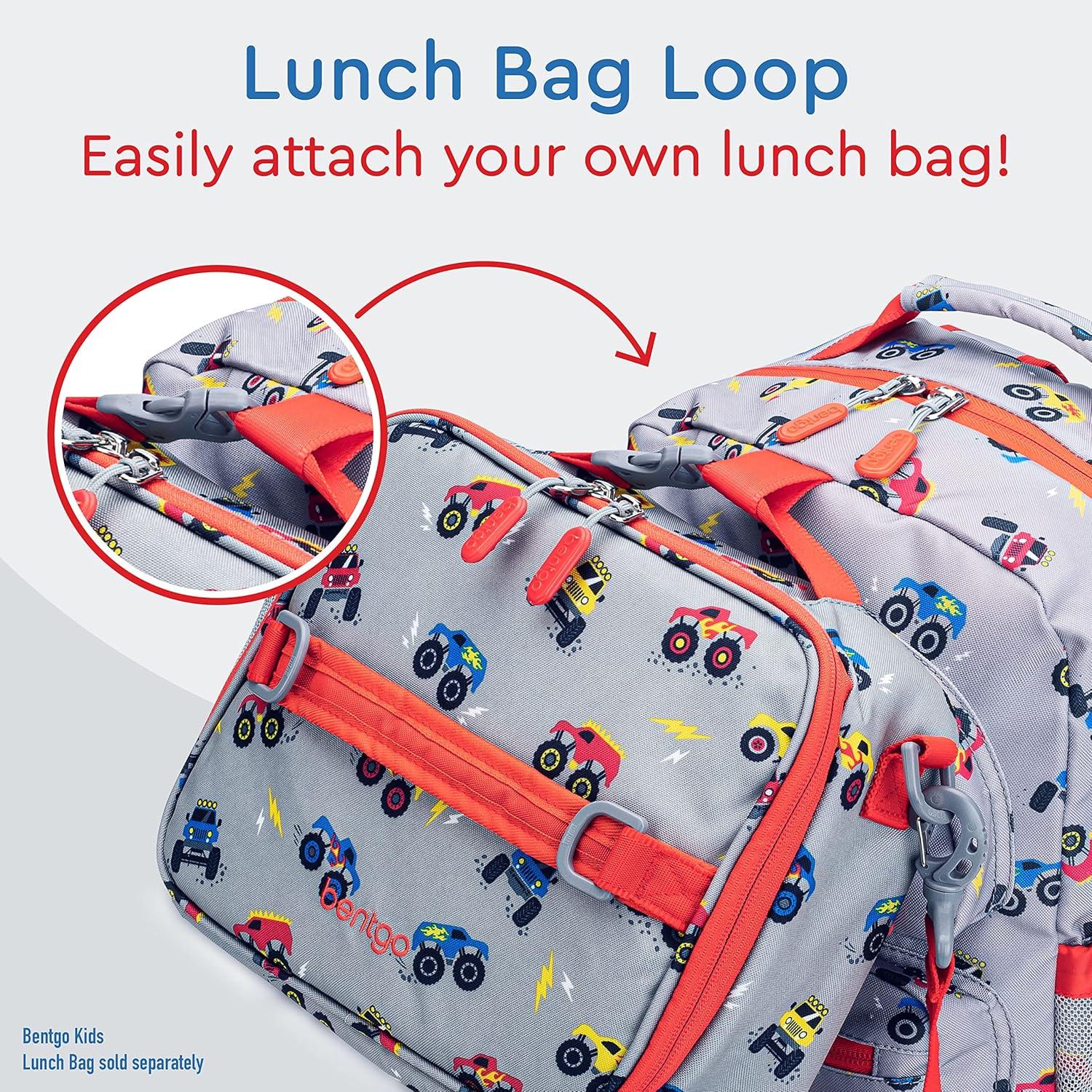 imageBentgo Kids Backpack Whimsy amp Wonder Collection Lightweight 14 for School Travel amp Daycare Ideal for Kids 4 Durable amp WaterResistant Roomy Interior Loop for Lunch Bag Spots amp DotsTrucks