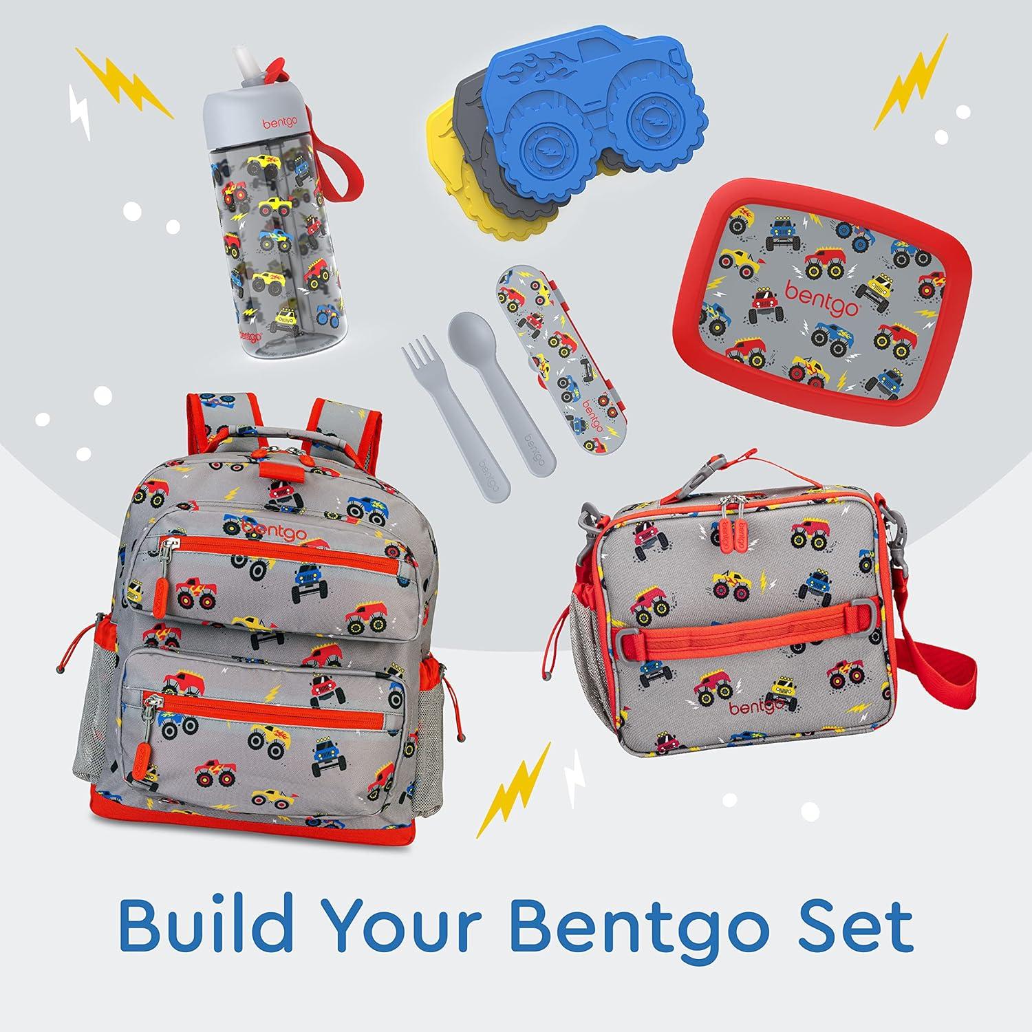 imageBentgo Kids Backpack Whimsy amp Wonder Collection Lightweight 14 for School Travel amp Daycare Ideal for Kids 4 Durable amp WaterResistant Roomy Interior Loop for Lunch Bag Spots amp DotsTrucks