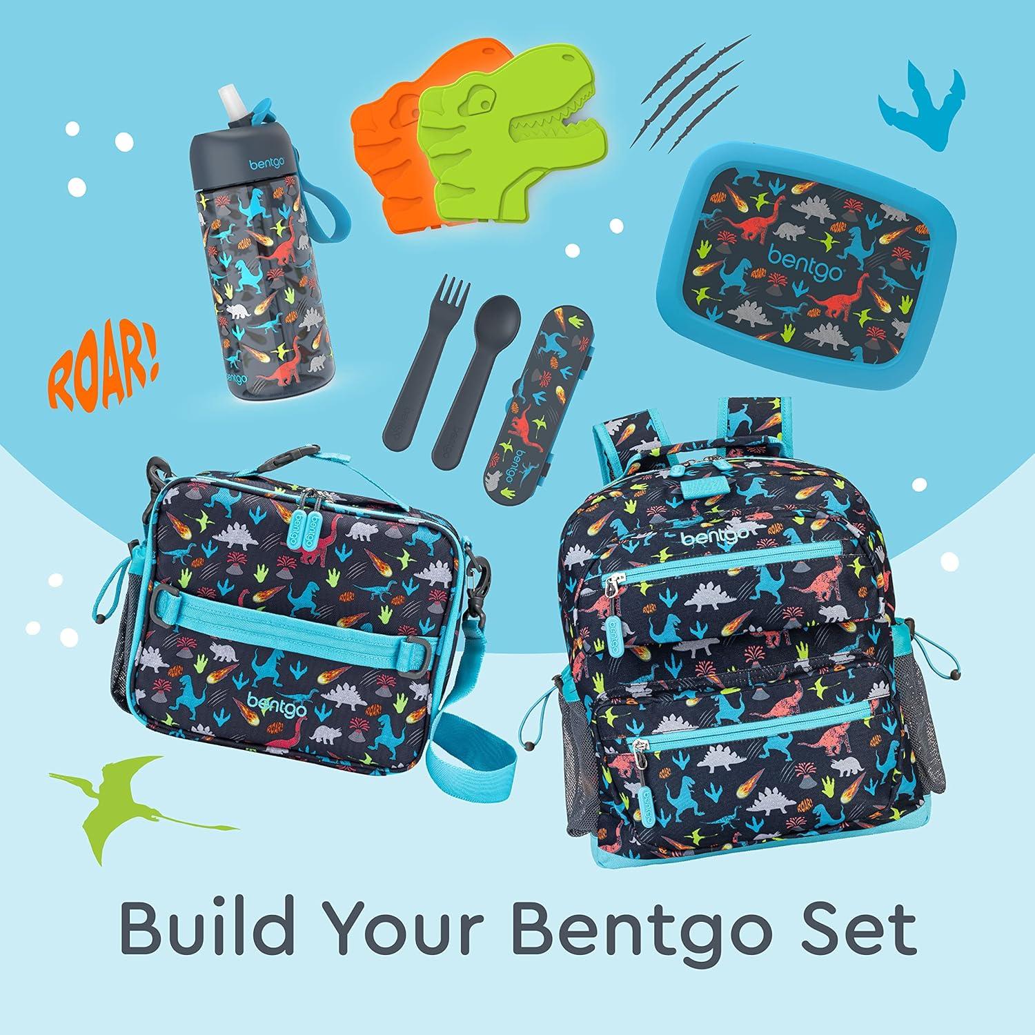 imageBentgo Kids Backpack Whimsy amp Wonder Collection Lightweight 14 for School Travel amp Daycare Ideal for Kids 4 Durable amp WaterResistant Roomy Interior Loop for Lunch Bag Spots amp DotsDinosaur