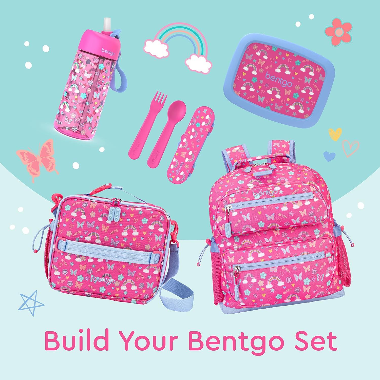 imageBentgo Kids Backpack Whimsy amp Wonder Collection Lightweight 14 for School Travel amp Daycare Ideal for Kids 4 Durable amp WaterResistant Roomy Interior Loop for Lunch Bag Spots amp DotsRainbows