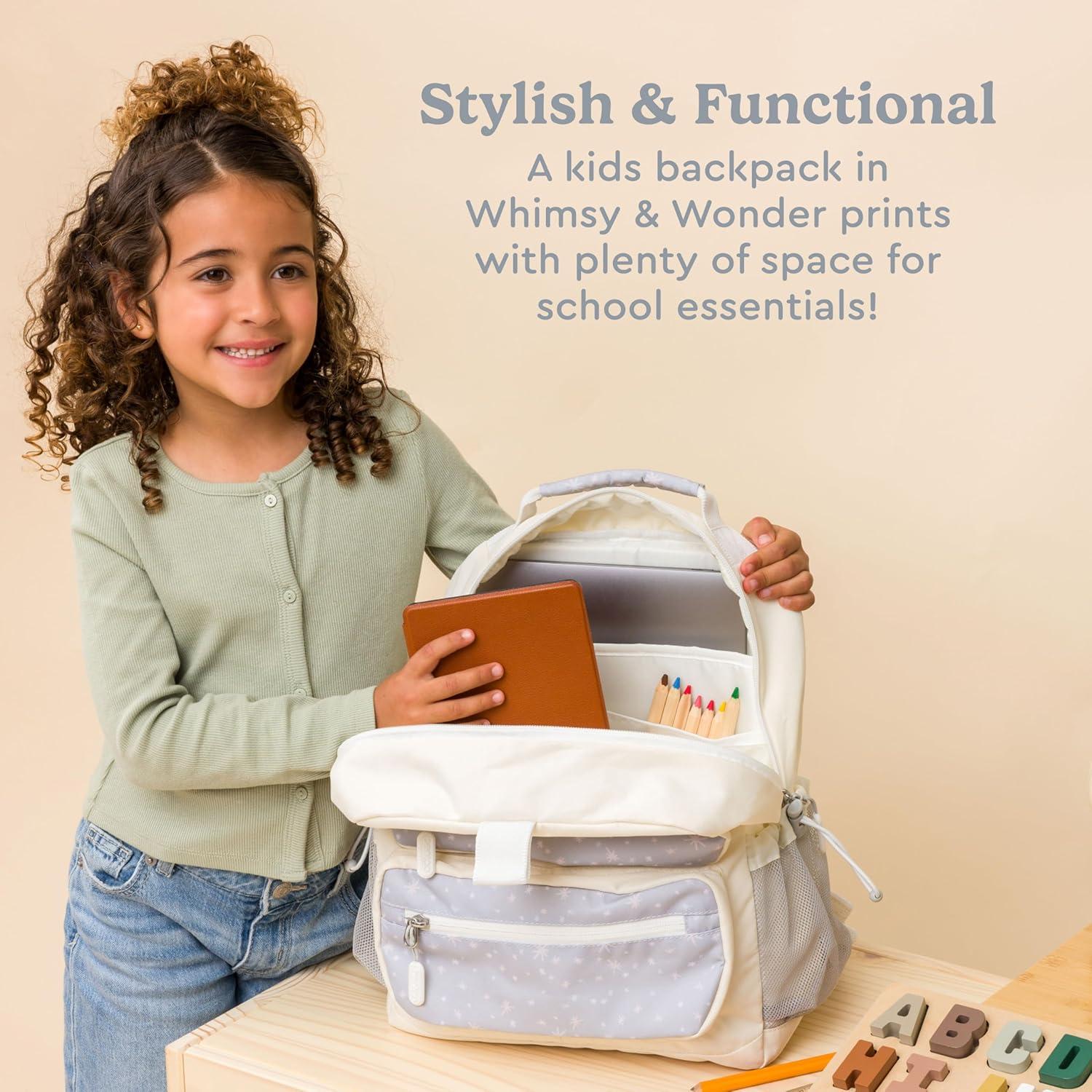 imageBentgo Kids Backpack Whimsy amp Wonder Collection Lightweight 14 for School Travel amp Daycare Ideal for Kids 4 Durable amp WaterResistant Roomy Interior Loop for Lunch Bag Spots amp DotsStarry Sprinkle