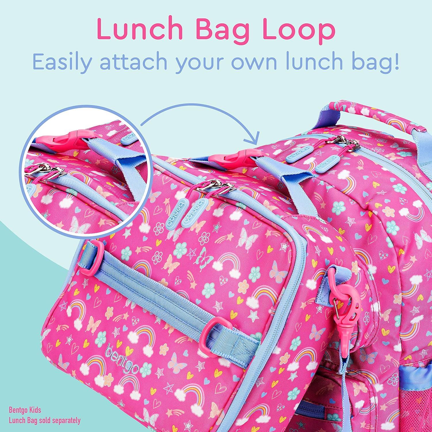 imageBentgo Kids Backpack Whimsy amp Wonder Collection Lightweight 14 for School Travel amp Daycare Ideal for Kids 4 Durable amp WaterResistant Roomy Interior Loop for Lunch Bag Spots amp DotsRainbows