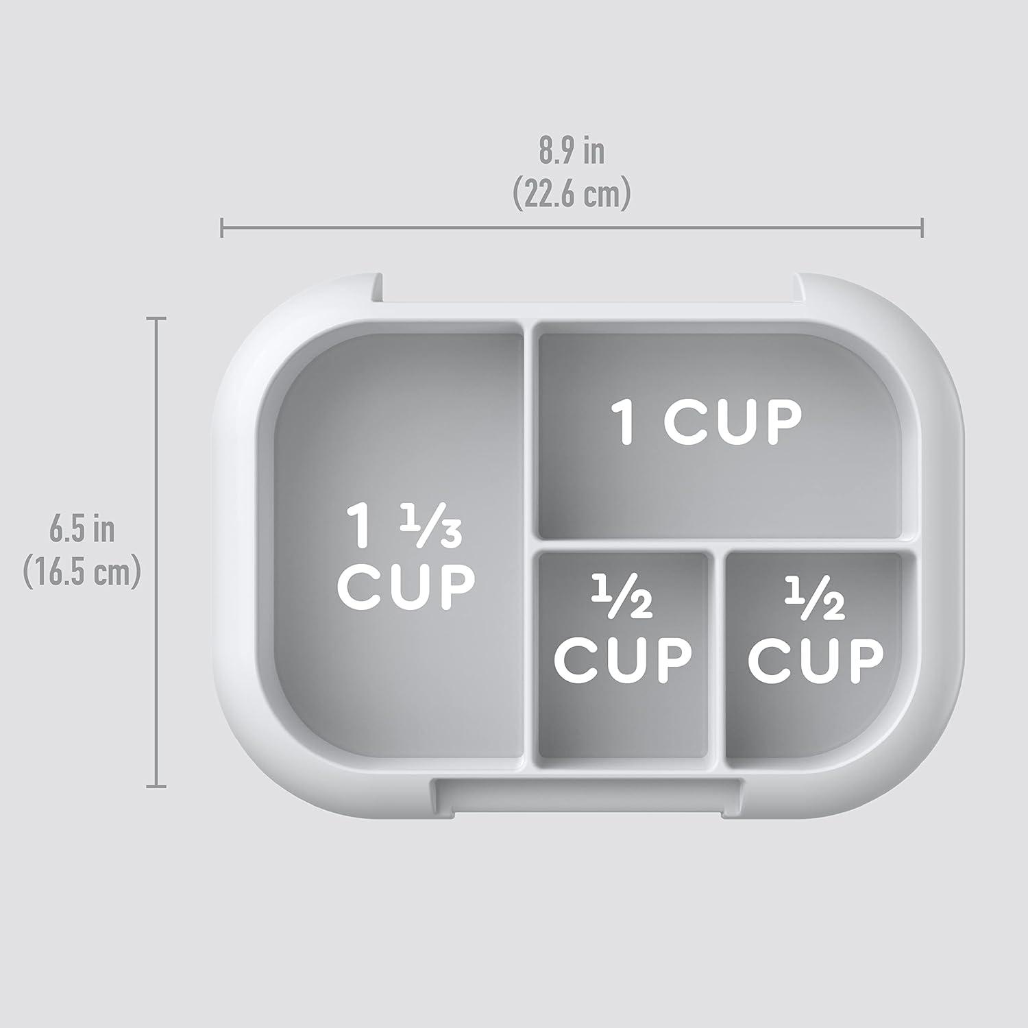 imageBentgo Kids Chill Tray with Transparent Cover Reusable BPAFree 4Compartment Meal Prep Container with BuiltIn Portion Control for Healthy OntheGo Lunches Confetti Edition Vivid OrchidGray