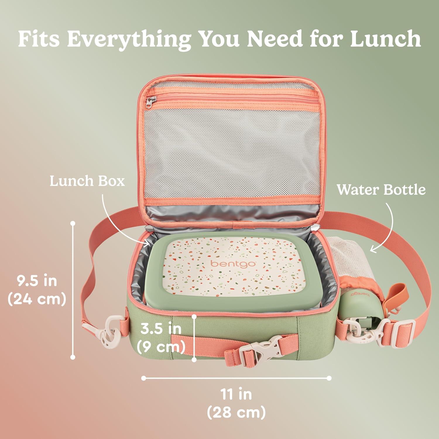 imageBentgo Kids Lunch Bag Whimsy amp Wonder Collection Durable DoubleInsulated Lunch Bag for Kids 3 Holds Lunch BoxWater BottleSnacks WaterResistant Fabric amp Zip Pockets Starry SprinkleGeo Speckle