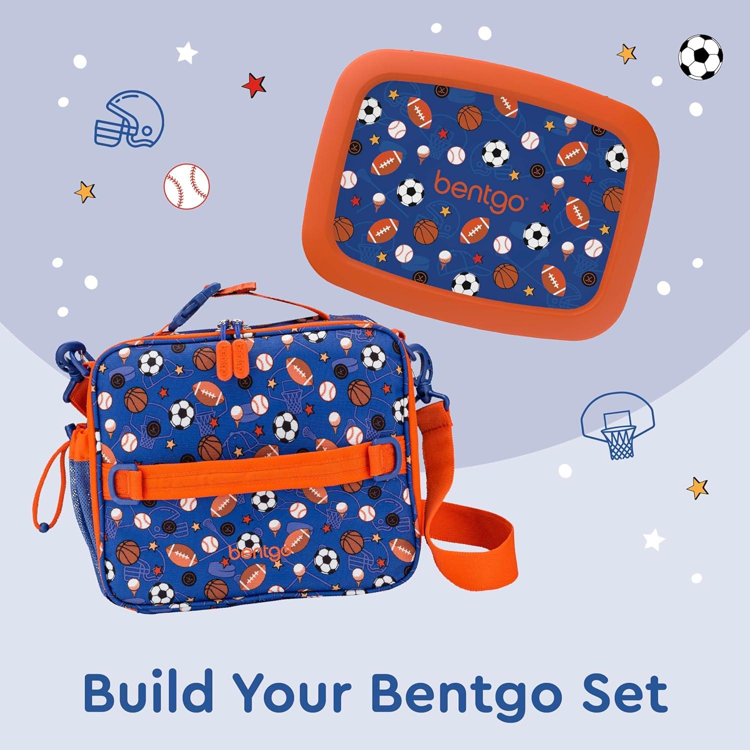 imageBentgo Kids Lunch Bag Whimsy amp Wonder Collection Durable DoubleInsulated Lunch Bag for Kids 3 Holds Lunch BoxWater BottleSnacks WaterResistant Fabric amp Zip Pockets Starry SprinkleSports