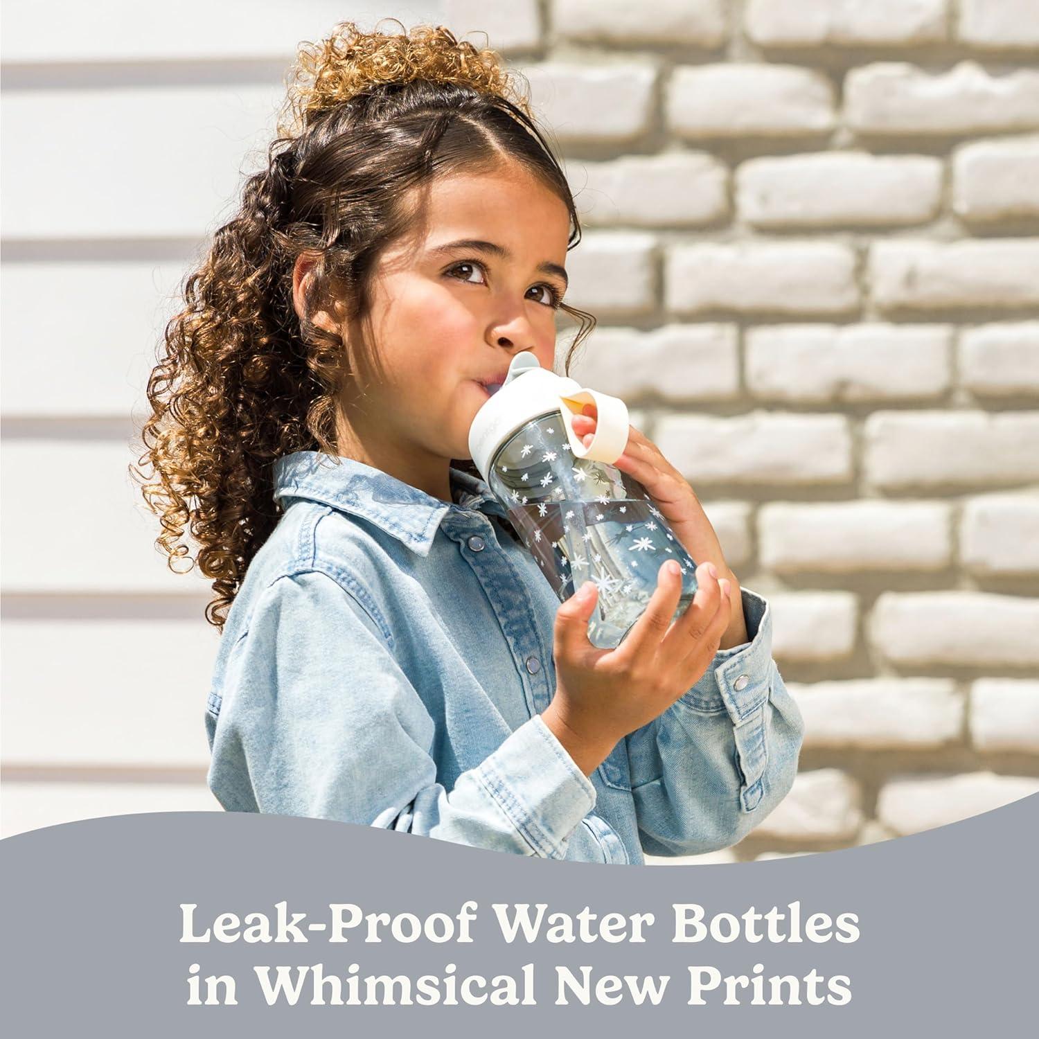imageBentgo Kids Water Bottle LeakProof Durable Tritan BPAFree 15 oz Cup for KidsToddlers Ages 3 Bite amp Sip Spout Carrying Handle amp Dishwasher Safe for School Sports Daycare amp Camp TrucksStarry Sprinkle