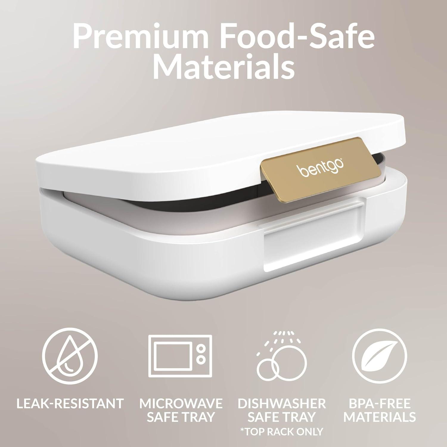 imageBentgo Modern Adult amp Teen Bento Lunch Box 34 Compartments LeakResistant 55 Cup Capacity44 fl oz Improved Locking Clips Reusable BPAFree DishwasherMicrowave Safe Tray Mint GreenWhite