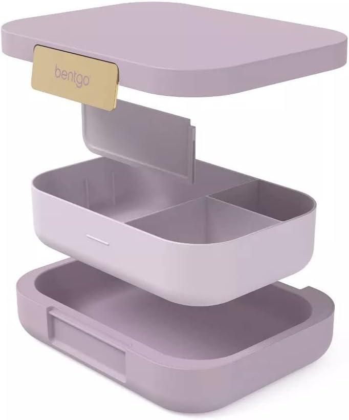 imageBentgo Modern Adult amp Teen Bento Lunch Box 34 Compartments LeakResistant 55 Cup Capacity44 fl oz Improved Locking Clips Reusable BPAFree DishwasherMicrowave Safe Tray Mint GreenOrchid
