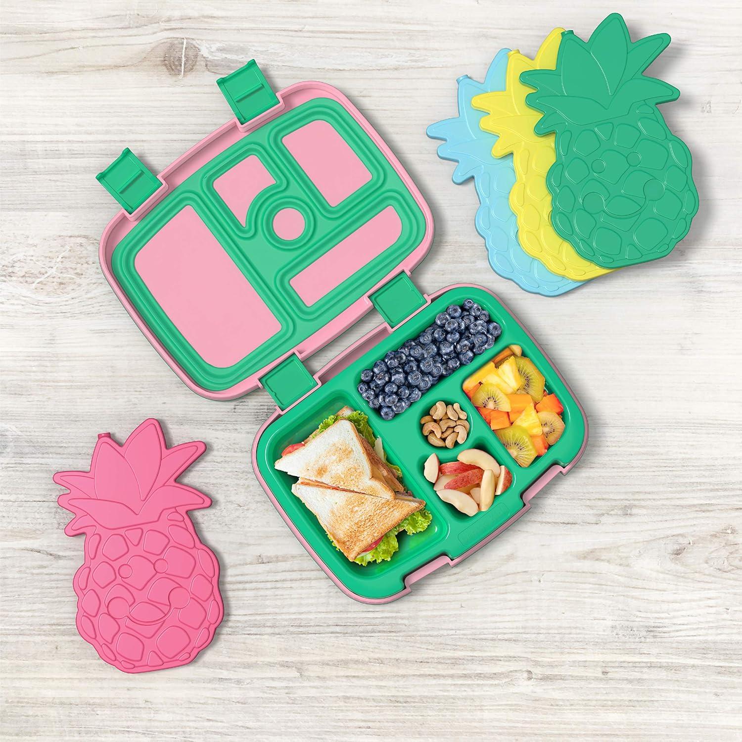 imageBentgo Prints Insulated Lunch Bag Set With Kids BentoStyle Lunch Box and 4 Reusable Ice Packs Tropical