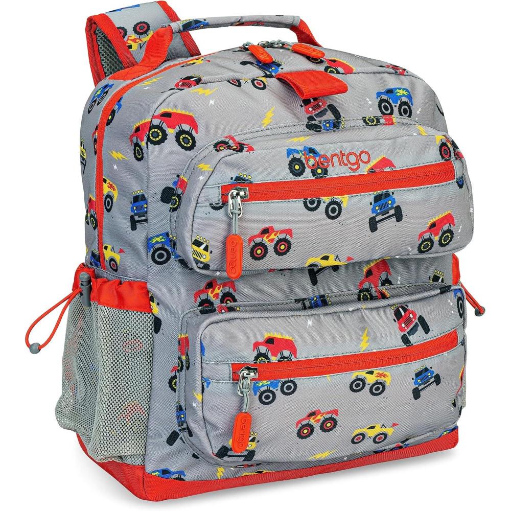 imageBentgo Kids Backpack Whimsy amp Wonder Collection Lightweight 14 for School Travel amp Daycare Ideal for Kids 4 Durable amp WaterResistant Roomy Interior Loop for Lunch Bag Spots amp DotsTrucks