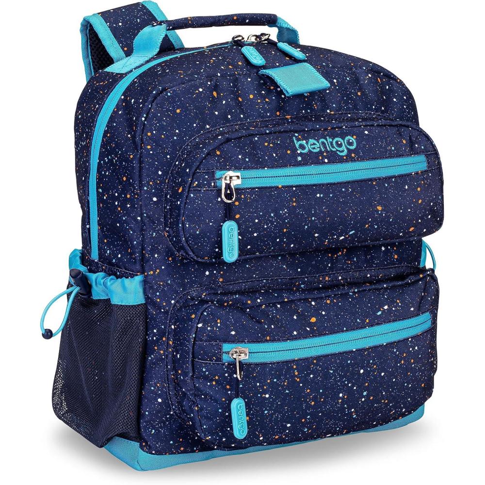 imageBentgo Kids Backpack Whimsy amp Wonder Collection Lightweight 14 for School Travel amp Daycare Ideal for Kids 4 Durable amp WaterResistant Roomy Interior Loop for Lunch Bag Spots amp DotsConfetti Edition Abyss Blue