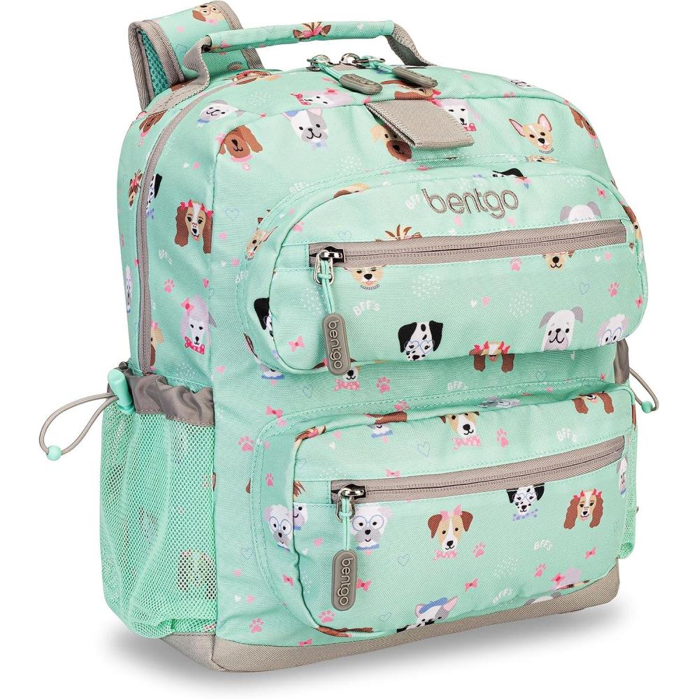 imageBentgo Kids Backpack Whimsy amp Wonder Collection Lightweight 14 for School Travel amp Daycare Ideal for Kids 4 Durable amp WaterResistant Roomy Interior Loop for Lunch Bag Spots amp DotsPuppy Love