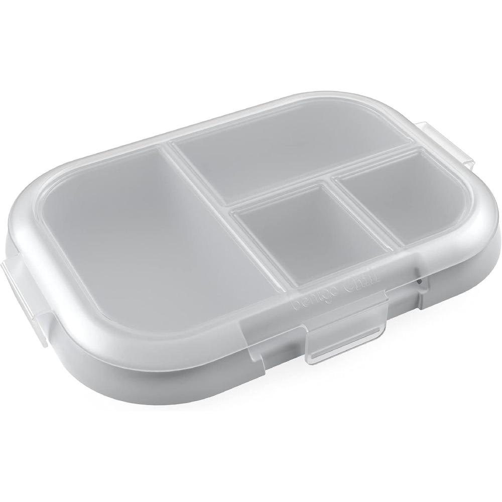 imageBentgo Kids Chill Tray with Transparent Cover Reusable BPAFree 4Compartment Meal Prep Container with BuiltIn Portion Control for Healthy OntheGo Lunches Confetti Edition Vivid OrchidGray