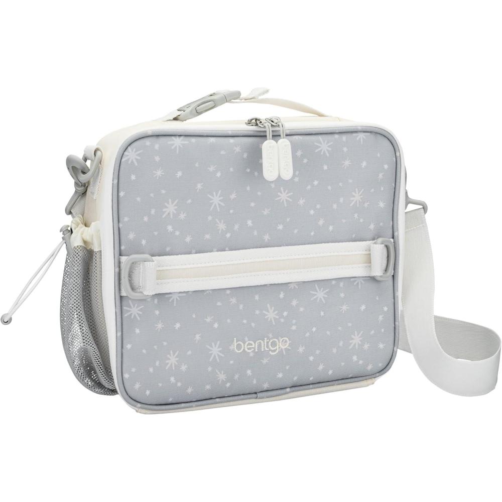 imageBentgo Kids Lunch Bag Whimsy amp Wonder Collection Durable DoubleInsulated Lunch Bag for Kids 3 Holds Lunch BoxWater BottleSnacks WaterResistant Fabric amp Zip Pockets Starry SprinkleStarry Sprinkle