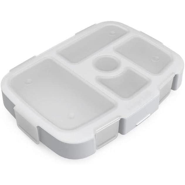 imageBentgo Kids Tray with Transparent Cover Reusable BPAFree 5Compartment Meal Prep Container with BuiltIn Portion Control for Healthy Meals At Home amp On the Go Confetti Edition Abyss BlueGlitter Edition Silver