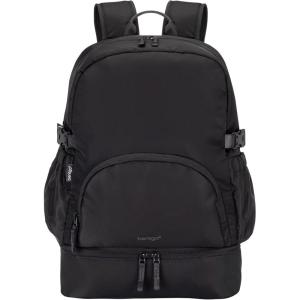Bentgo 2-in-1 Adult Backpack & Insulated Lunch Bag – Lightweight, Water-Resistant Travel Backpack with 9 Compartments, Laptop Sleeve & Trolley Sleeve for Work & Everyday Use (Soft Blush)(Obsidian Charcoal)