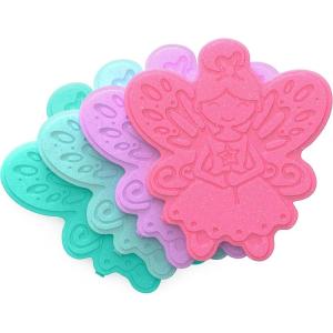 Bentgo Buddies Glitter Reusable Ice Packs – Slim Ice Packs for Lunch Boxes, Lunch Bags, and Coolers – Multicolored 4-Pack (Mermaid)(Glitter Edition – Fairy)